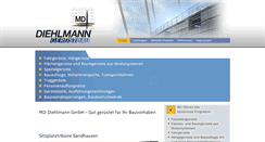 Desktop Screenshot of diehlmann-geruestbau.de
